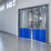 Маятниковая распашная двустворчатая эластичная дверь из ПВХ 210*220